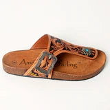 American Darling Tooled Leather Sandal