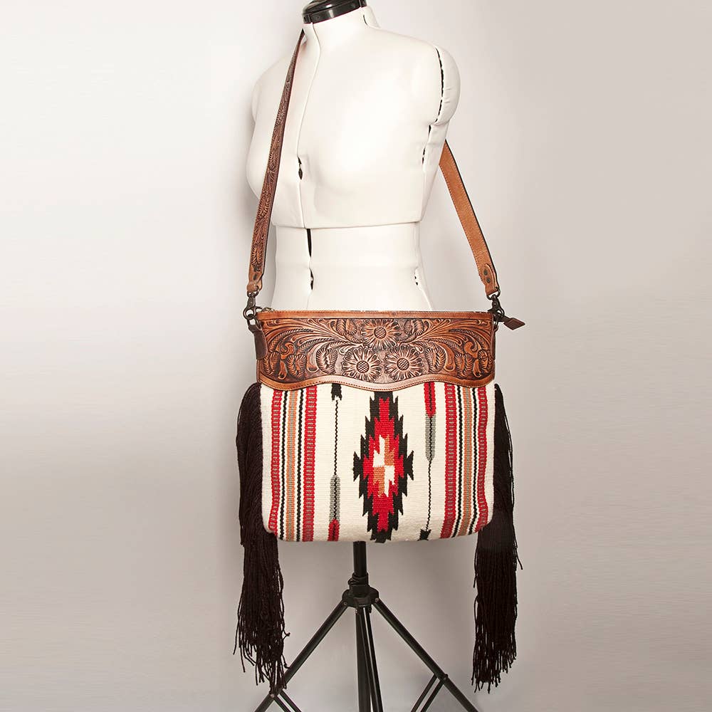 AMERICAN DARLING Boho Leather Fringe Bag outlet